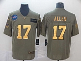 Nike Bills 17 Josh Allen 2019 Olive Gold Salute To Service Limited Jersey,baseball caps,new era cap wholesale,wholesale hats